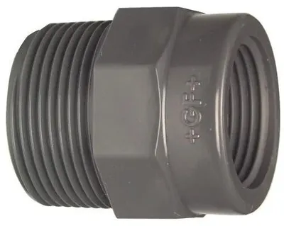 Obrázok produktu pre Georg Fischer GF redukčná prípojka, PVC-U, 3/4" x 1/2", vonkajší x vnútorný závit, 1 ks.