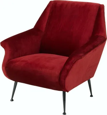 Produktbild von Casa Padrino Luxus Sessel Rot 88 x 80 x H. 91 cm - Designer Club Möbel