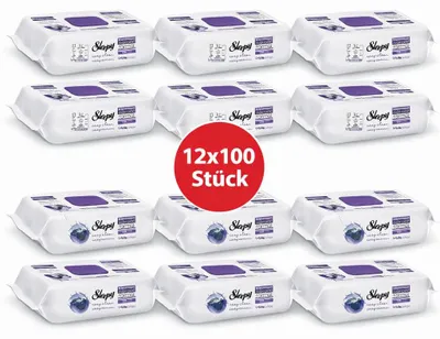 Zdjęcie produktu dla Chusteczki do czyszczenia powierzchni Sleepy Easy Clean – 6 x 100 szt. Orchidea + 6 x 100 szt. Montain | Artykuły gastronomiczne