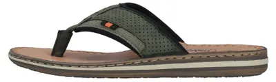 Produktbild von Rieker Herren Pantolette sportlicher Zehentrenner maritim 21084, Größe:43 EU, Farbe:Grün