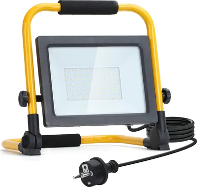 Produktbild von Aigostar LED Arbeitsleuchte 50W 4500LM (Ersetzt 450W),LED Baustrahler mit Stecker,Wasserdichtes Arbeitsscheinwerfer Bauscheinwerfer,für Werkstatt oder Baustelle,Garage, 6500K Tageslichtweiß