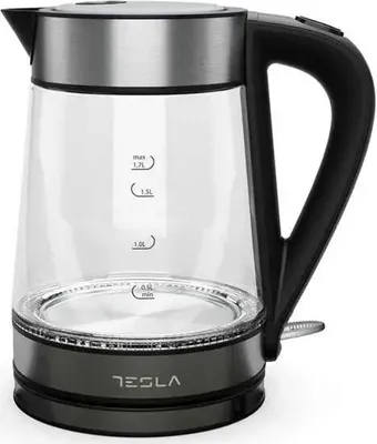 Image de Bouilloire sans fil 1.70l 2200w verre/inox - Tesla - KT300X -