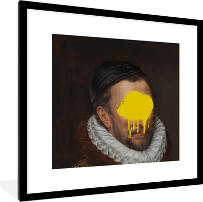 Produktbild von MuchoWow® MuchoWow® Gerahmtes Poster Wilhelm von Oranien - Kunst - Gemälde 40x40 cm - Poster mit zchwarzem Bilderrahmen - Poster - Plakat im Rahmen