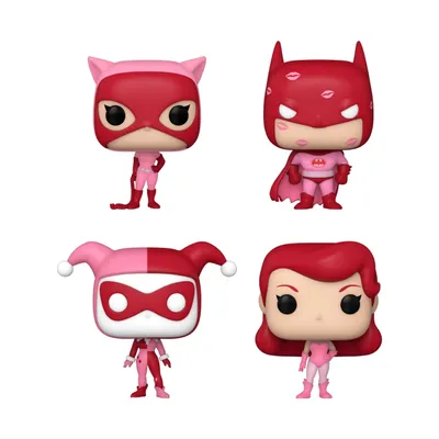 Immagine prodotto di Funko DC Comics Valentines Pocket POP! figure in vinile 4-pack 4 cm FK70482