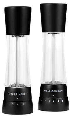 Productafbeelding van Cole & Mason Derwent Matt Zwart: Geschenkset zout- en pepermolen, 19 cm