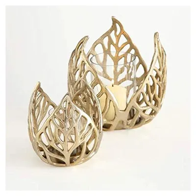 Produktbild von Sumati Teelichthalter, Aluminium, goldfarben, 2 Stück