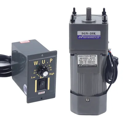 Obrázek produktu pro Střídavý elektromotor s převodovkou, vstup 220 V, rychlost 0-67 ot/min, točivý moment 13 nm