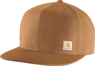 Produktbild von Carhartt Herren Cap Firm Duck Flat Brim Cap | 106665, Farbe:carhartt® brown, Größe:OS
