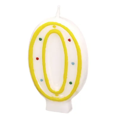 Image de Bougie d'anniversaire chiffre 0 RIETHMÜLLER 550290