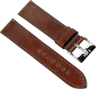 Produktbild von Eulux Rugato Ersatzband Uhrenarmband Rindleder Braun 20mm 19373S