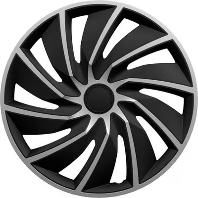 Obrázok produktu pre Puklice 17" TURBO Silver&Black - sada 4 kusov