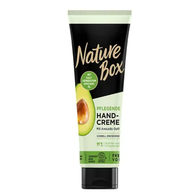 Produktbild von Nature Box pflegende Handcreme mit Avocado Duft Naturkosmetik 75ml