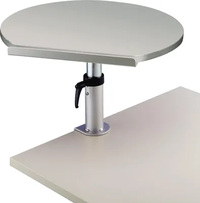 Obrázok produktu pre Výškovo nastaviteľný stôl MAUL so svorkou 56,5 x 60 x 50 cm sivý