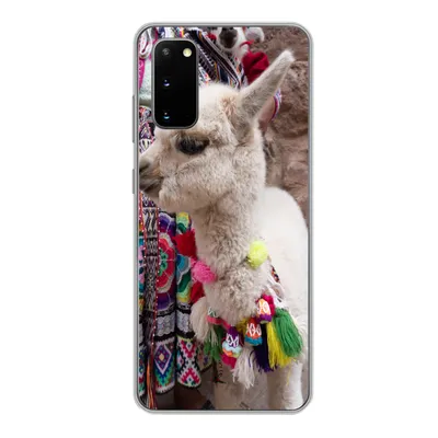 Produktbild von MuchoWow® Handyhülle Schutzhülle Hülle für Samsung Galaxy S20 Alpaka - Halskette - Farben Silikon Softcase Handy Hülle - Bild