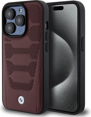 Immagine prodotto di Custodia BMW per iPhone 15 Pro - Borgogna