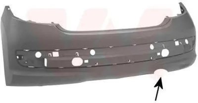Produktbild von VAN WEZEL Heckstoßstange Stoßfänger Hinten passend für PEUGEOT 207 (WA, WC)