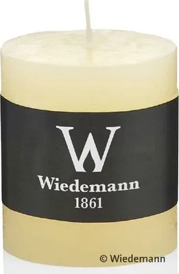 Produktbild von Stumpenkerze aus Paraffin, Bisquit, Marble Rustik, Wiedemann, 90/58 mm, Brenndauer ca. 30h, durchgefärbt