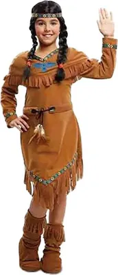 Immagine prodotto di Mamma Costume da ragazza indiana marrone 5-6 anni Marrone 5-6 anni