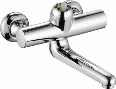 Productafbeelding van Kludi wandmengkraan PROVITA DN 15 uitloop 255 mm, afsluitbare S-aansluitingen chroom