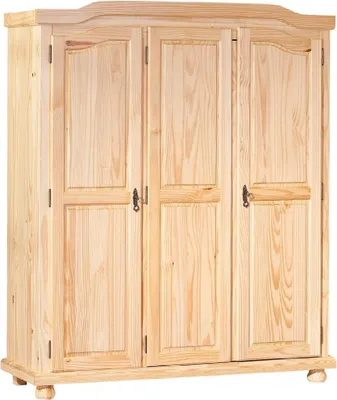 Immagine prodotto di Armadio Farmer's 'Bern' a 3 ante in legno di pino con finitura incolore - Armadio Farmer's 'Bern' a 3 ante in legno di pino con finitura incolore