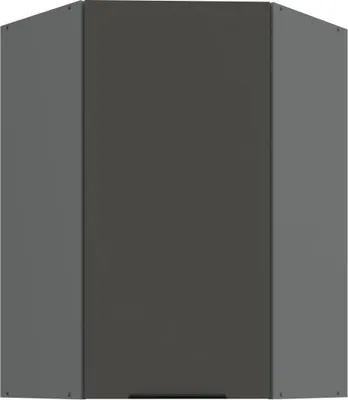 Image de Armoire d'angle haute LUNARA 1 - 60x60 cm, graphite / anthracite
