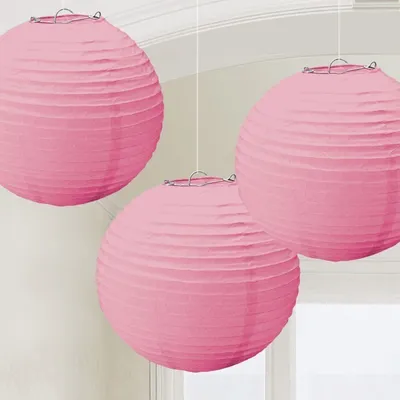 Produktbild von 3 Lampions rosa