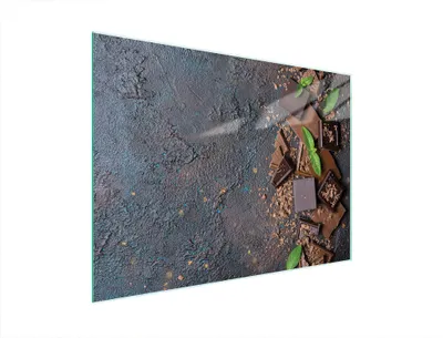 Produktbild von Glasschneidebrett 40x30 Schokolade