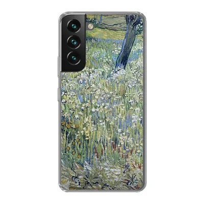 Produktbild von MuchoWow® Handyhülle Schutzhülle Hülle für Samsung Galaxy S22 Baumstämme im Gras - Vincent van Gogh Silikon Softcase Handy Hülle - Mobiltelefonhülle