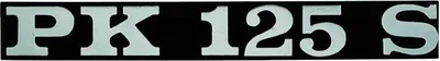 Produktbild von RMS Emblem PK 125 S 2 Pins 132 x 17 mm kompatibel mit Vespa PX 80