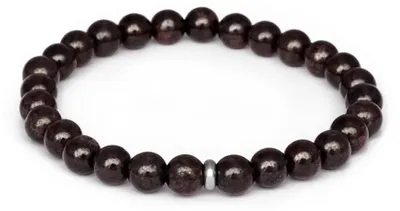 Immagine prodotto di Bracciale in granato con perle MINK154/17