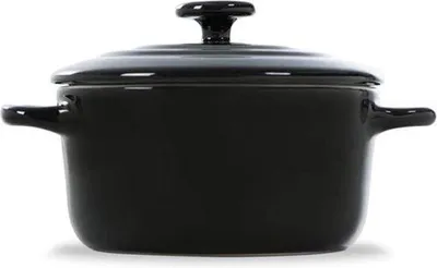 Immagine prodotto di Famanu Pentola olandese da 10 cm - Borgogna, smaltata, adatta per induzione, rotonda