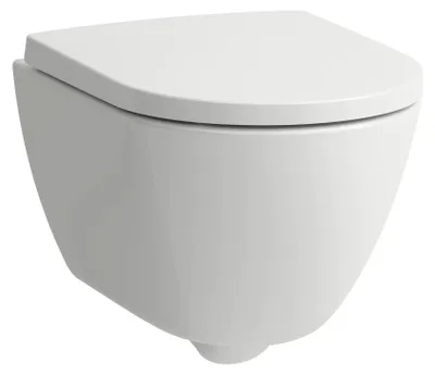 Produktbild von Laufen Wand-WC-Komplettset PRO X H866863, kompakt, spülrandlos, SoftClose-Sitz, Weiß, 1 Stk.