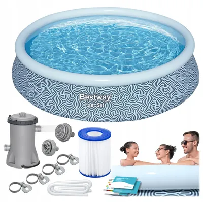 Image de Extension de piscine de jardin 396 x 84 cm 9-en-1 Bestway 57376N