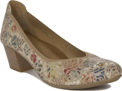 Produktbild von Schuhe aus Veloursleder in hellem Beige Modell 0480222005 mit niedrigem Absatz
