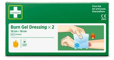 Produktbild von "Cederroth" Burn Gel Dressing Verband 10 cm x 10 cm