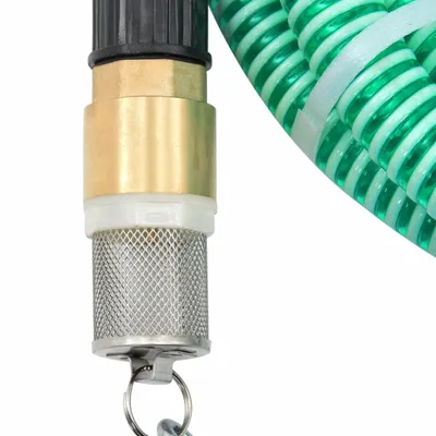 Produktbild von vidaXL Saugschlauch mit Messing-Anschlüssen Grün 1,1" 20 m PVC