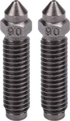 Obrázok produktu pre 2 ks 0,6 mm náhradné trysky pre 3D tlačiarne Elegoo Centauri Carbon M6 x 25 mm extrudér z tvrdenej ocele