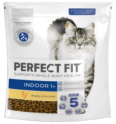 Produktbild von Perfect Fit Indoor 1+ mit Huhn 750g Trockenfutter für Wohnungskatzen