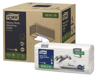 Obrázek produktu pro Tork - Čištění tkanin heavy -duty W4 White 530179 | Krabička po 4 kusech