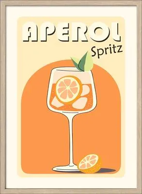 Produktbild von Gerahmtes Bild Aperol Spritz 53x73 cm