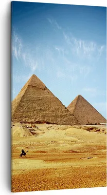 Produktbild von Bild auf Leinwand - Leinwandbild - Pyramide Wüste Sand - 45x80cm - Wand Bild - Wanddeko - Wandbilder - Leinwanddruck - Bilder - Kunstdruck - Wanddekoration - Leinwand bilder - Wandkunst - PA45x80-0211