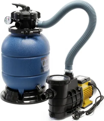 Produktbild von Wiltec HZS-300 pieskový filtračný systém pre bazény, filtračný systém, bazénový filter, čerpadlo, filtračná nádrž s čerpadlom, bazénové čerpadlo