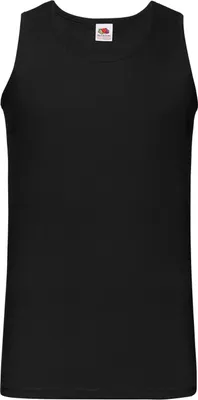 Image de Fruit of the Loom - Haut sans manches « Valueweight Athletic » pour hommes/femmes Unie LT1862 (4XL) (Noir)