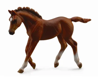 Produktbild von Collecta 88670 Vollblutfohlen laufend braun 10 cm Pferdewelt