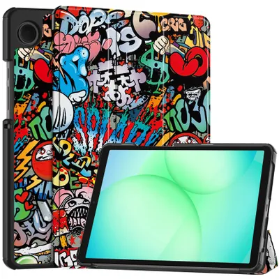 Imagen del producto de Funda protectora para Samsung Galaxy Tab A11+ 2025, Tab A9+ de 11 pulgadas, modelos X210 y X230. Estuche delgado con función de soporte y función de encendido/apagado automático