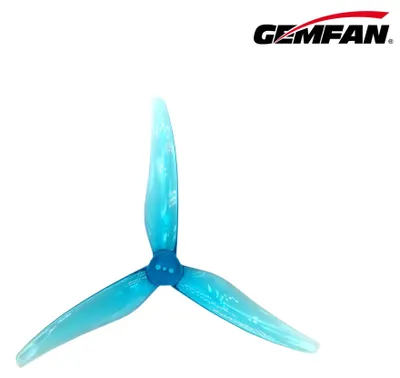 Obrázek produktu pro Propellers Gemfan Super Light 5125-3 PC Durable T mount 1.5mm - Clear Blue - (2CCW+2CW)