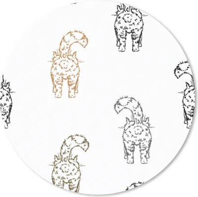 Produktbild von MuchoWow® Mauspad Mousepad Muster - Kätzchen - Katze - Pastell - Mädchen - Kinder - Kind 30x30 cm - Mousepads - Maus Mat - Pad - Mausunterlage - Tischunterlage - Schreibtischmatten