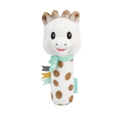 Produktbild von Baby-Stabrassel Greifling mit Quietsche / Giraffe / Plüsch