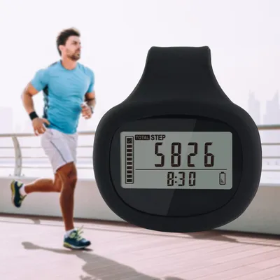 Produktbild von OKWISH Schrittzähler, 3D Schrittzähler mit Bewegungssensor, Fitness Tracker, Schrittzähler für Sport, Kalorienzähler, Aktivitätsmonitor, tragbarer Schrittzähler, pedometer, digitale Fitness Uhr