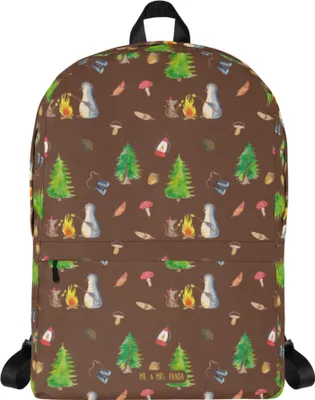 Produktbild von Mr. & Mrs. Panda Rucksack Pinguin Lagerfeuer - Braun - Geschenk, Outdoor-Rucksack, Grillen, Job, Tagesrucksack, Maus, Schulrucksack, Backpack, Rucksacktasche, Motivation